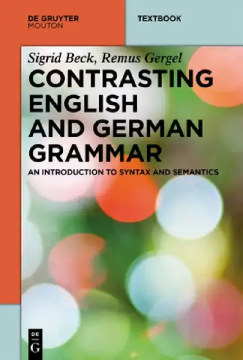 Cover of Contrasting English and German Grammar