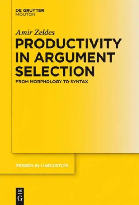 Cover of Productivity in Argument Selection