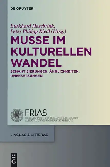 Cover of Muße im kulturellen Wandel