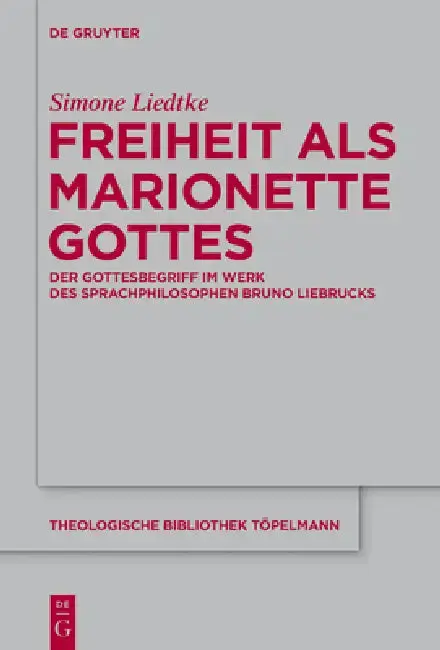 Cover of Freiheit als Marionette Gottes
