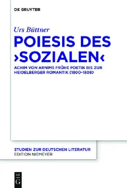 Cover of Poiesis des 'Sozialen'