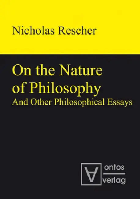Cover of On the Nature of Philosophy and Other Philosophical Essays