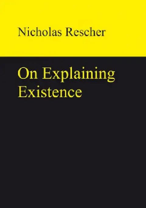 Cover of On Explaining Existence
