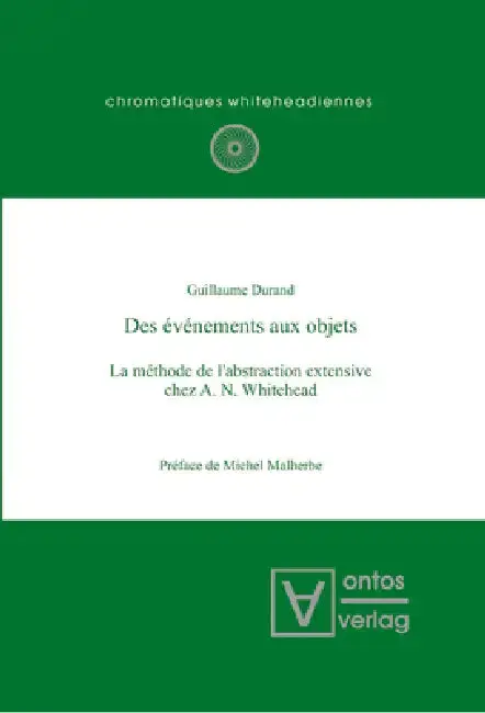 Cover of Des événements aux objets