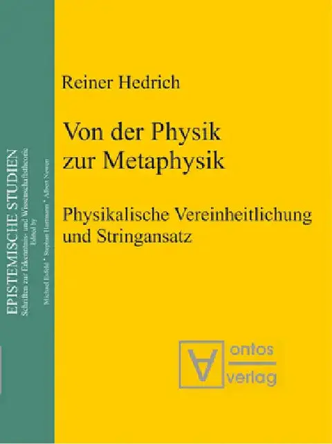 Cover of Von Der Physik Zur Metaphysik