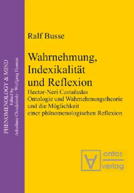 Cover of Wahrnehmung, Indexikalität und Reflexion