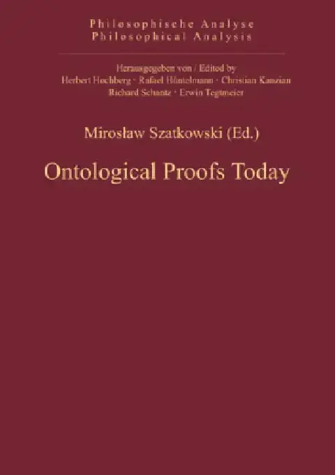 Cover of Ontological Proofs Today