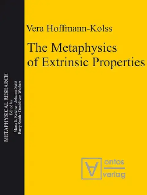 Cover of The Metaphysics of Extrinsic Properties