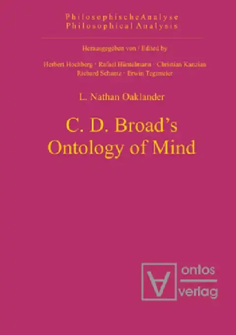 Cover of C. D. Broad's Ontology of Mind