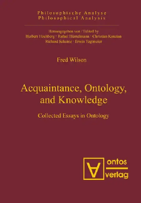Cover of Acquaintance, Ontology, and Knowledge