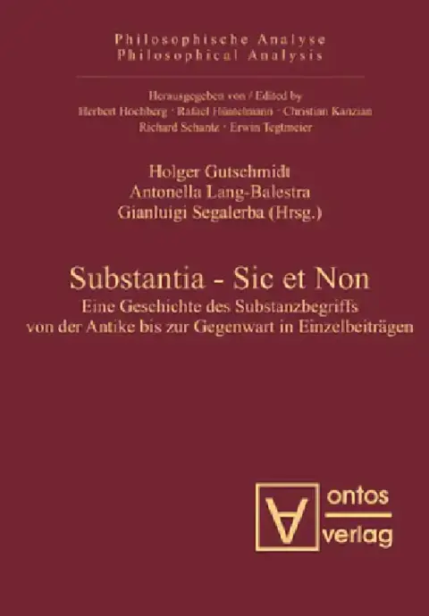 Cover of Substantia - Sic Et Non