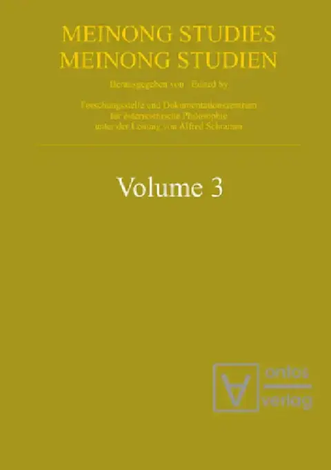 Cover of Meinongian Issues in Contemporary Italian Philosophy