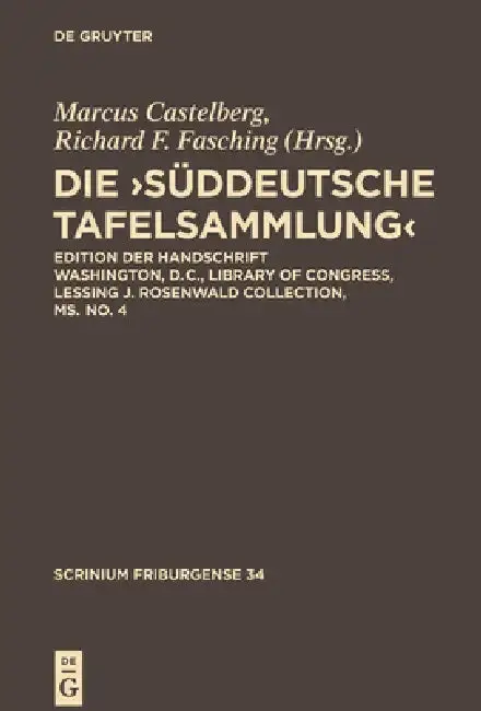 Cover of Die, Süddeutsche Tafelsammlung'