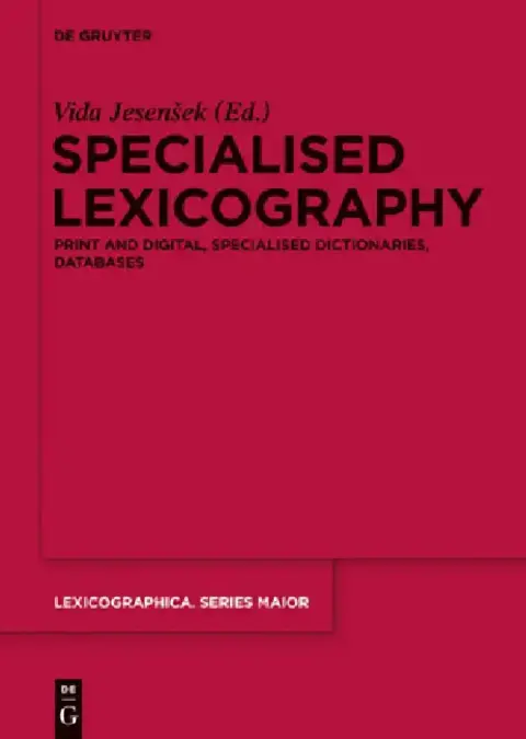 Cover of Specialised Lexicography