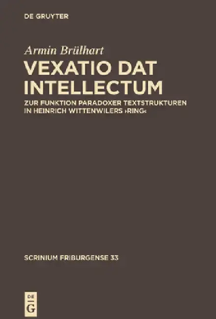 Cover of , Vexatio dat intellectum'