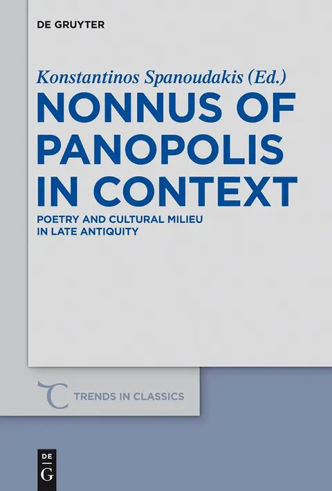 Cover of Nonnus of Panopolis in Context