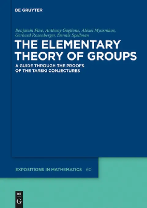 Cover of The Elementary Theory of Groups