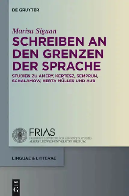 Cover of Schreiben an den Grenzen der Sprache