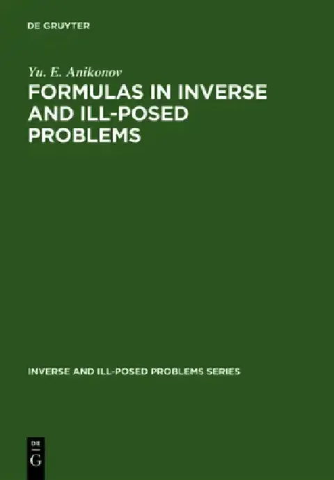 Cover of Formulas in Inverse and Ill-Posed Problems: