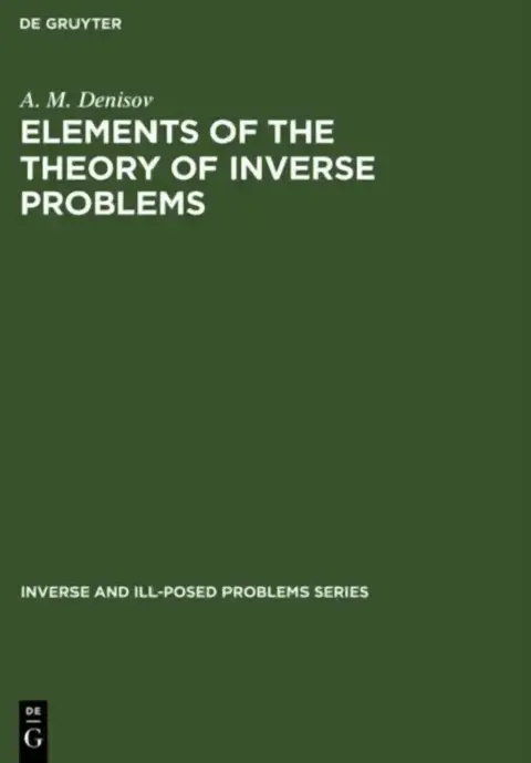 Cover of Elements of the Theory of Inverse Problems
