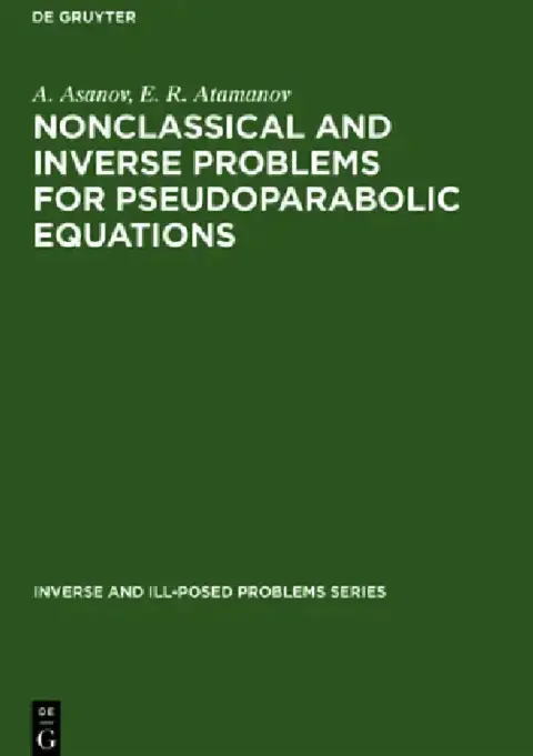 Cover of Nonclassical and Inverse Problems for Pseudoparabolic Equations: