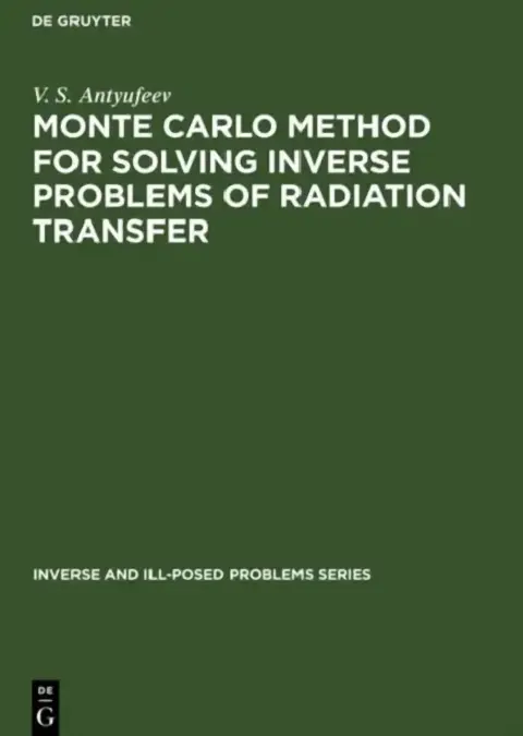 Cover of Monte Carlo Method for Solving Inverse Problems of Radiation Transfer