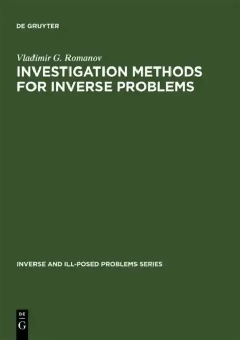 Cover of Investigation Methods for Inverse Problems: