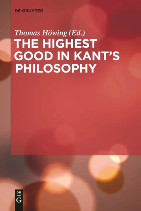 Cover of The Highest Good in Kant's Philosophy