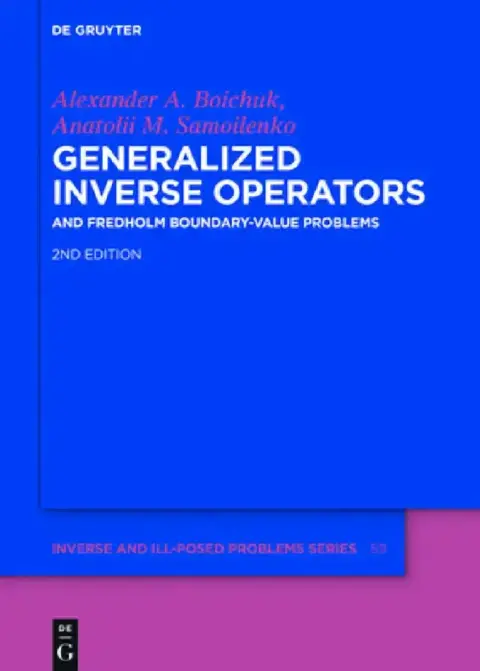 Cover of Generalized Inverse Operators