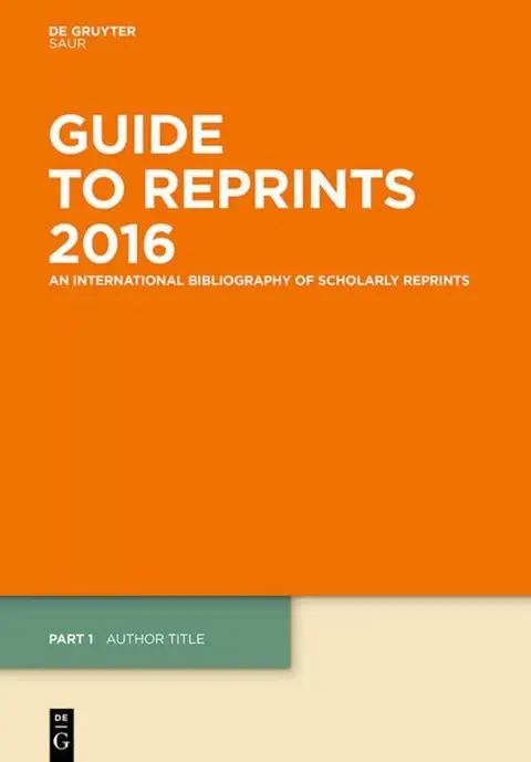 Cover of Author Title and Subject Guide