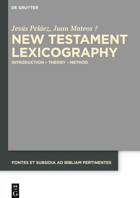 Cover of New Testament Lexicography