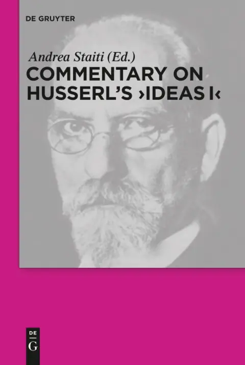 Cover of Commentary on Husserl's "Ideas I"