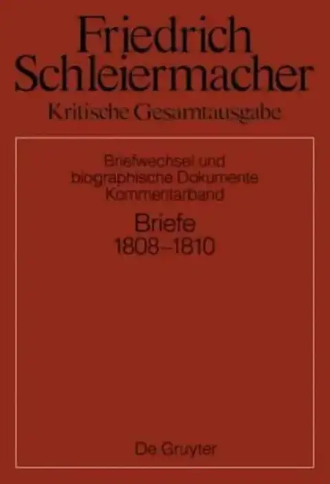 Cover of Briefwechsel 1808-1810