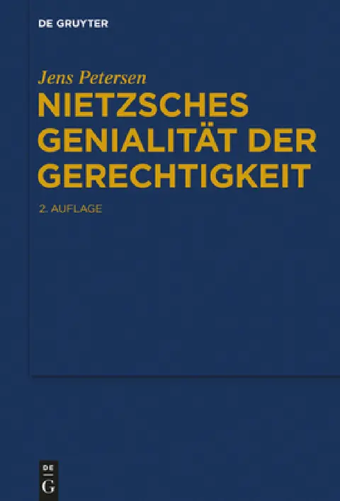 Cover of Nietzsches Genialität der Gerechtigkeit