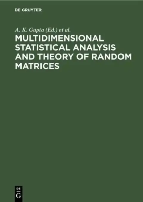 Cover of Multidimensional Statistical Analysis and Theory of Random Matrices