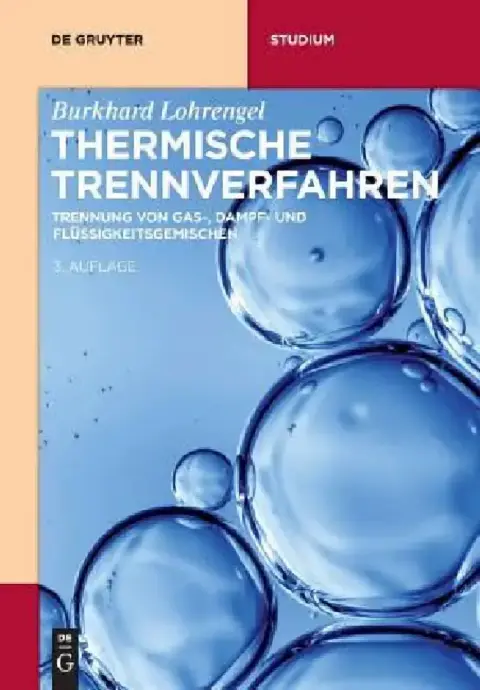 Cover of Thermische Trennverfahren