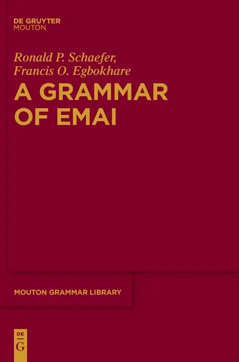 Cover of A Grammar of Emai