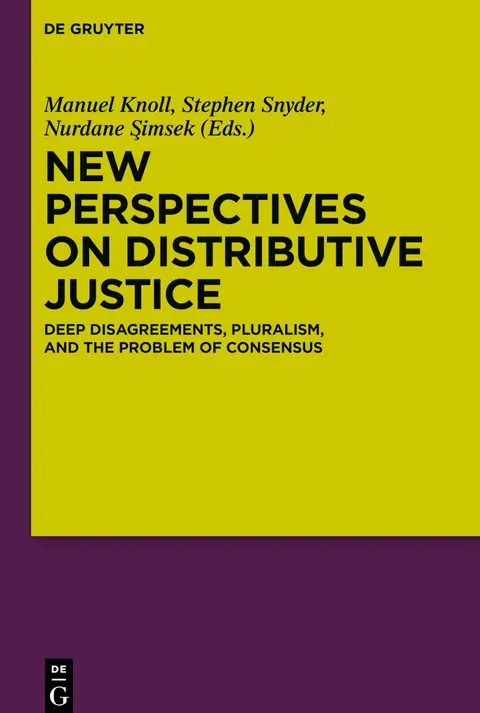 Cover of New Perspectives on Distributive Justice