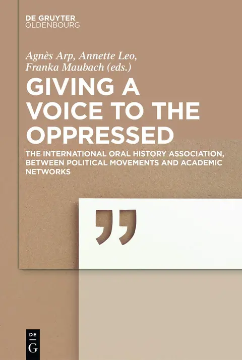 Cover of Giving a Voice to the Oppressed?