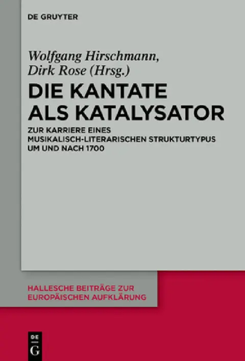 Cover of Die Kantate als Katalysator
