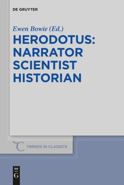 Cover of Herodotus - narrator, scientist, historian