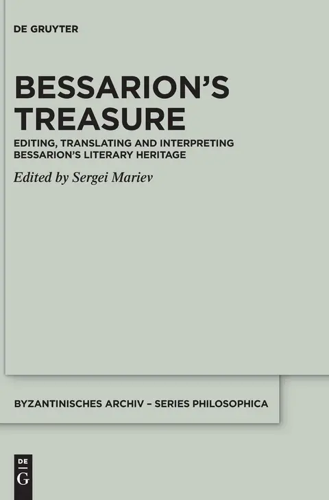 Cover of Bessarion’s Treasure