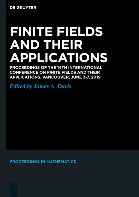Cover of Finite Fields and their Applications