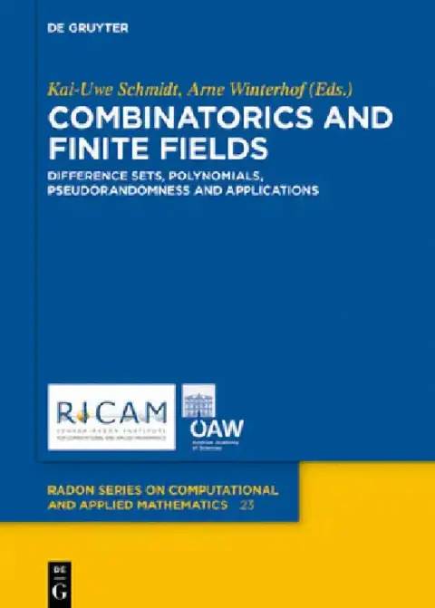 Cover of Combinatorics and Finite Fields