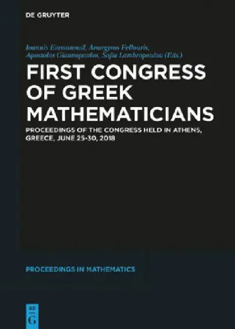 Cover of First Congress of Greek Mathematicians
