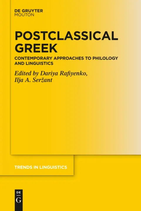 Cover of Postclassical Greek
