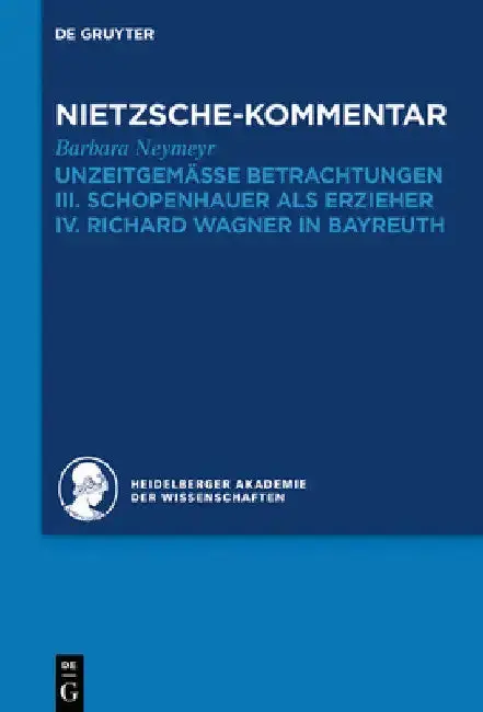 Cover of Kommentar Zu Nietzsches Unzeitgemässen Betrachtungen
