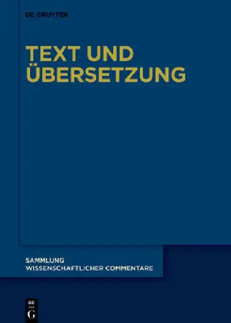 Cover of Text Und Übersetzung