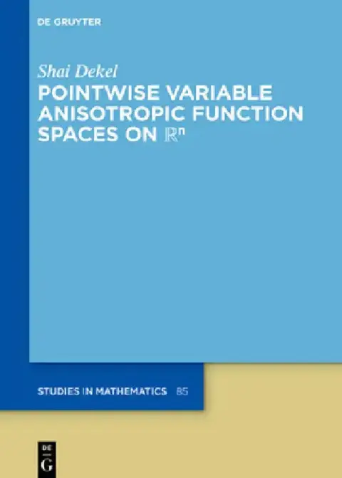 Cover of Pointwise Variable Anisotropic Function Spaces on ℝⁿ