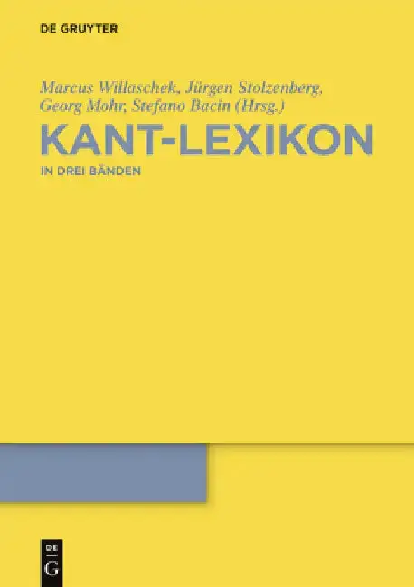 Cover of Kant-Lexikon